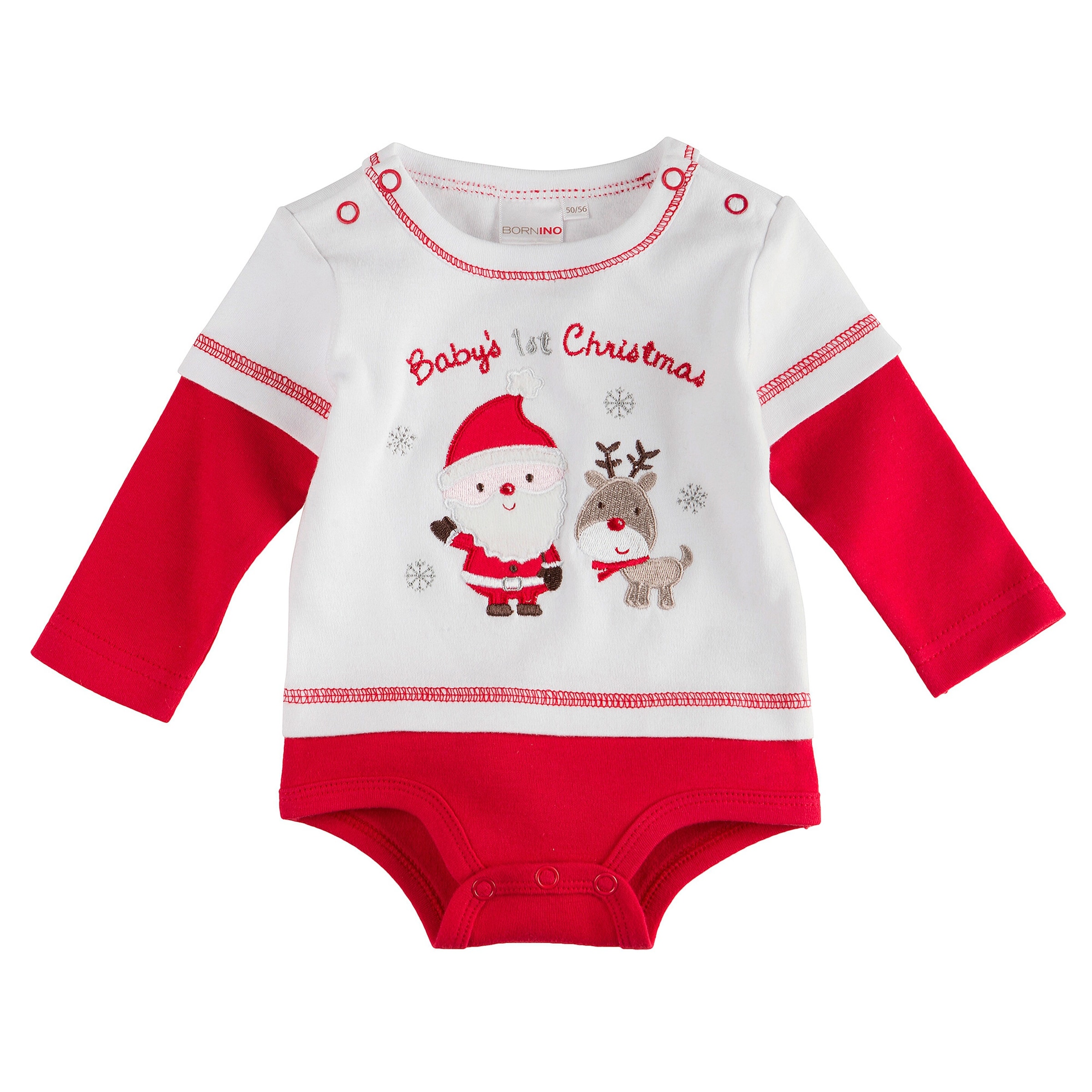 Bornino Festliche Mode Body langarm Weihnachten