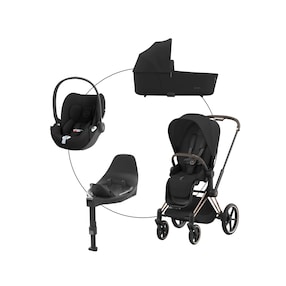 Kombikinderwagen PRIAM (2025) Travel-Set inkl. Babyschale Cloud T i-Size und Isofix-Basis Base T