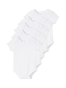 5er-Pack Baby Kurzarm-Bodys in Schlupfform BASIC