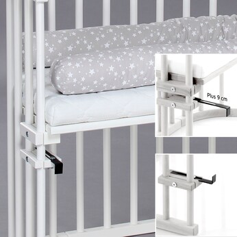 Bundle Beistellbett Maxi inkl. Matratze Klima Wave und Kinderbettumbausatz inkl. Matratze MediTex® extraluftig