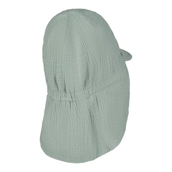 Musselin-Schirmmütze mit Nacken- und UV-Schutz 