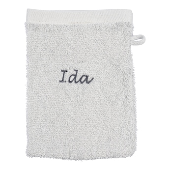 Washandje gepersonaliseerd met naam, 1 stuk