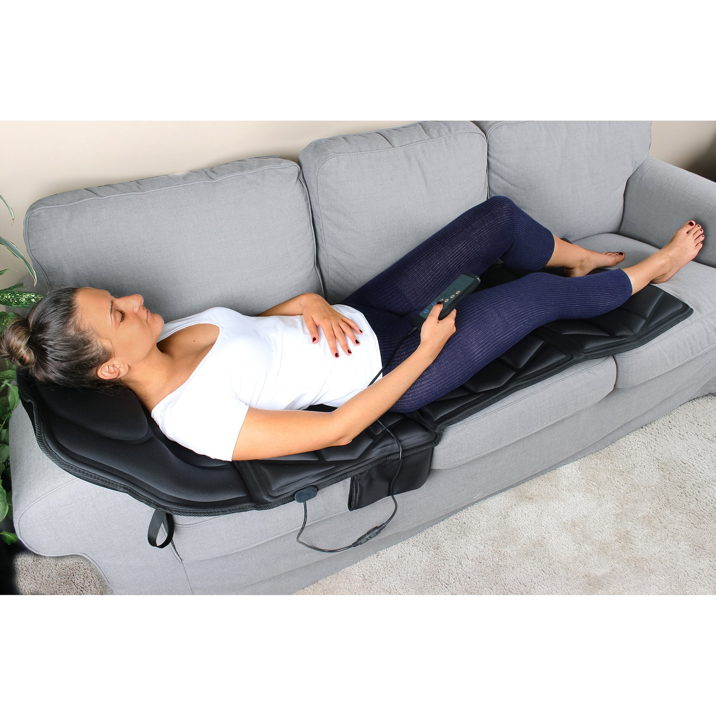 Massagematte "Luxus 2in1", variabel, ganzer Körper, mit Wärmefunktion