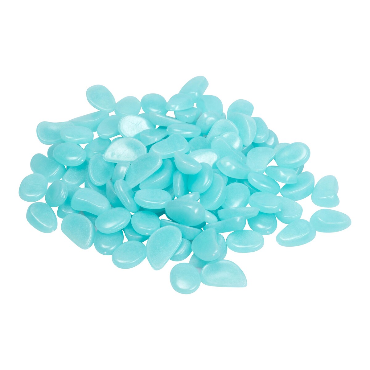 Neinkie 50 Pcs/sac Pierres Lumineuses Brillantes Dans Le Noir Décor Extérieur Aquarium Allée Gravier Roches Décoration