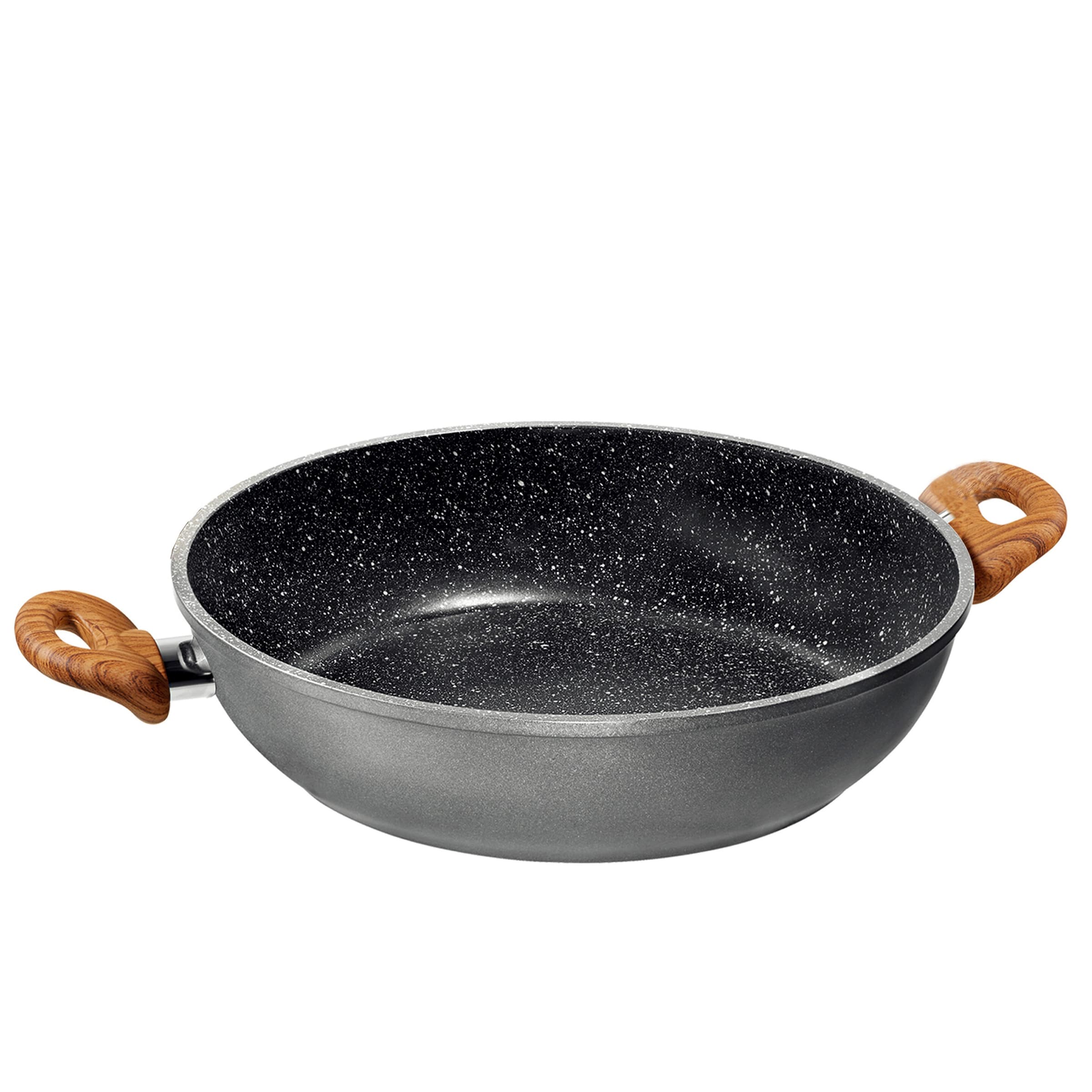 STONELINE® STONELINE Back to Nature Servierpfanne 28 cm | Holzoptik