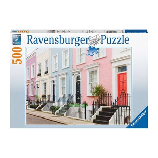 Puzzle "Bunte Stadthäuser in London", 500 Teile