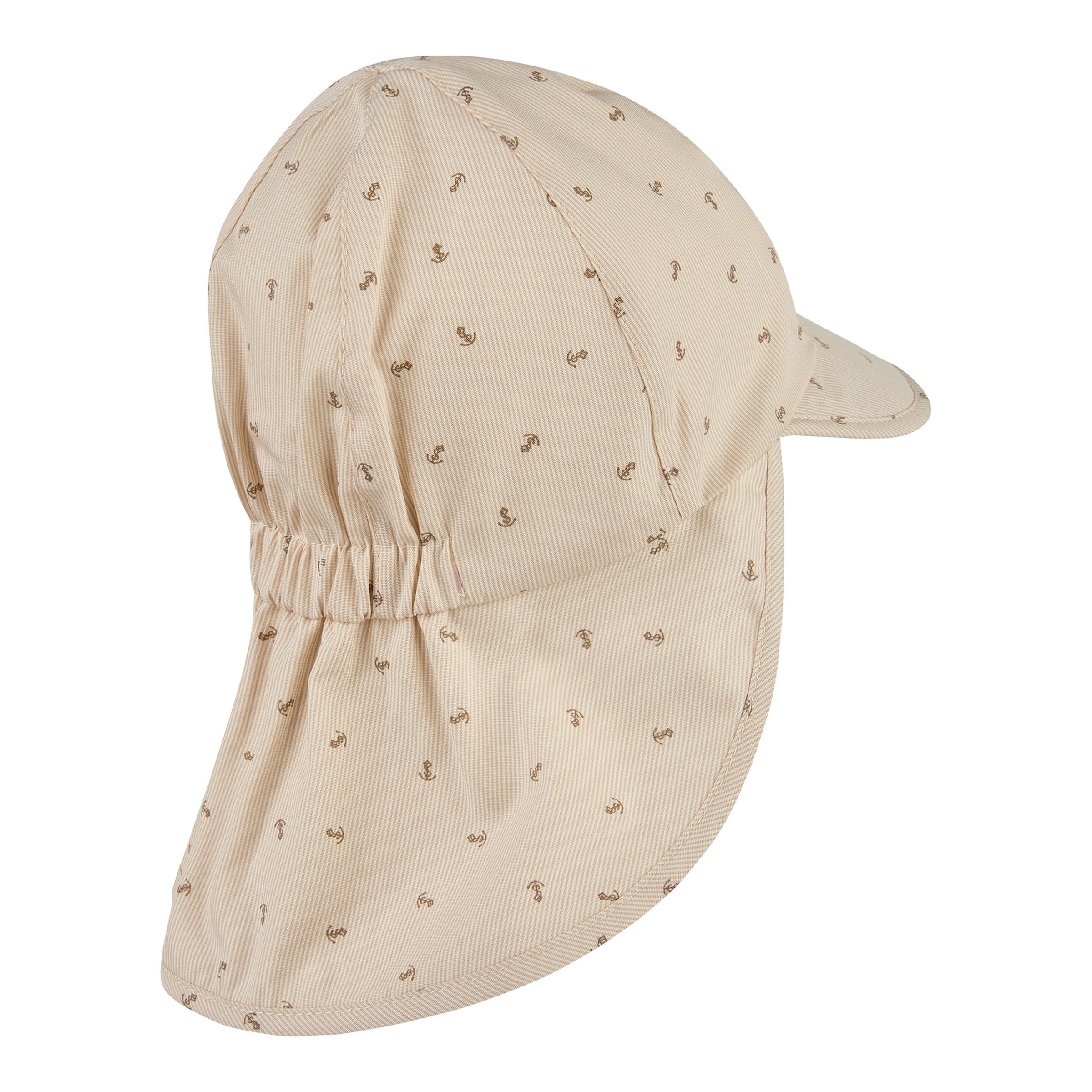 Sterntaler Schirmmütze mit Nackenschutz Ringel Anker