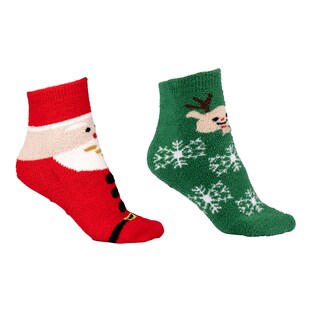 Chaussettes de Noël douillettes, 2 paires