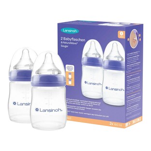 2er-Pack Babyflaschen NaturalWave Sauger, Weithals, 160 ml