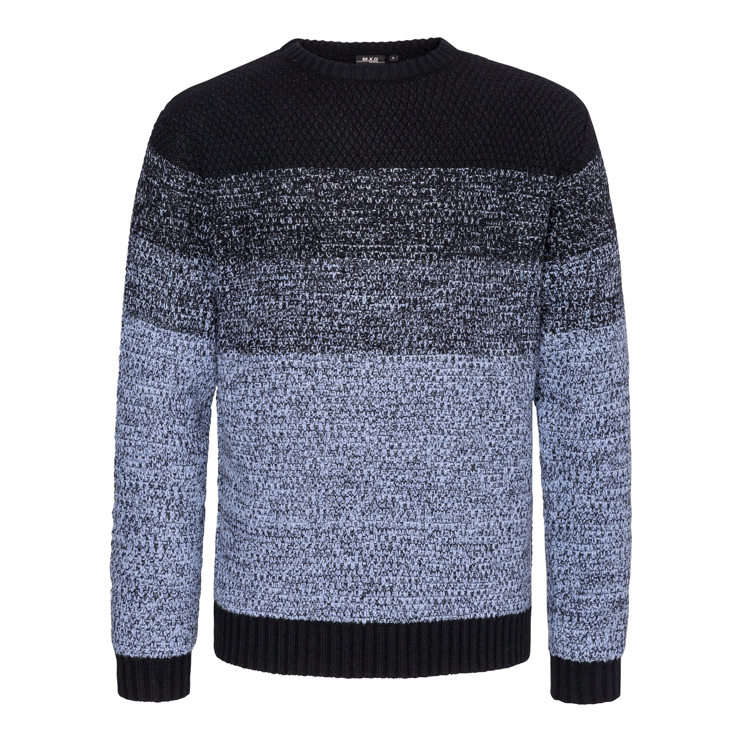 Herren-Strickpullover „Andreas“ blau schwarz Herren