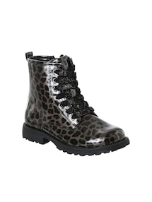Mädchen Lack-Boots mit Schnürung und Reißverschluss