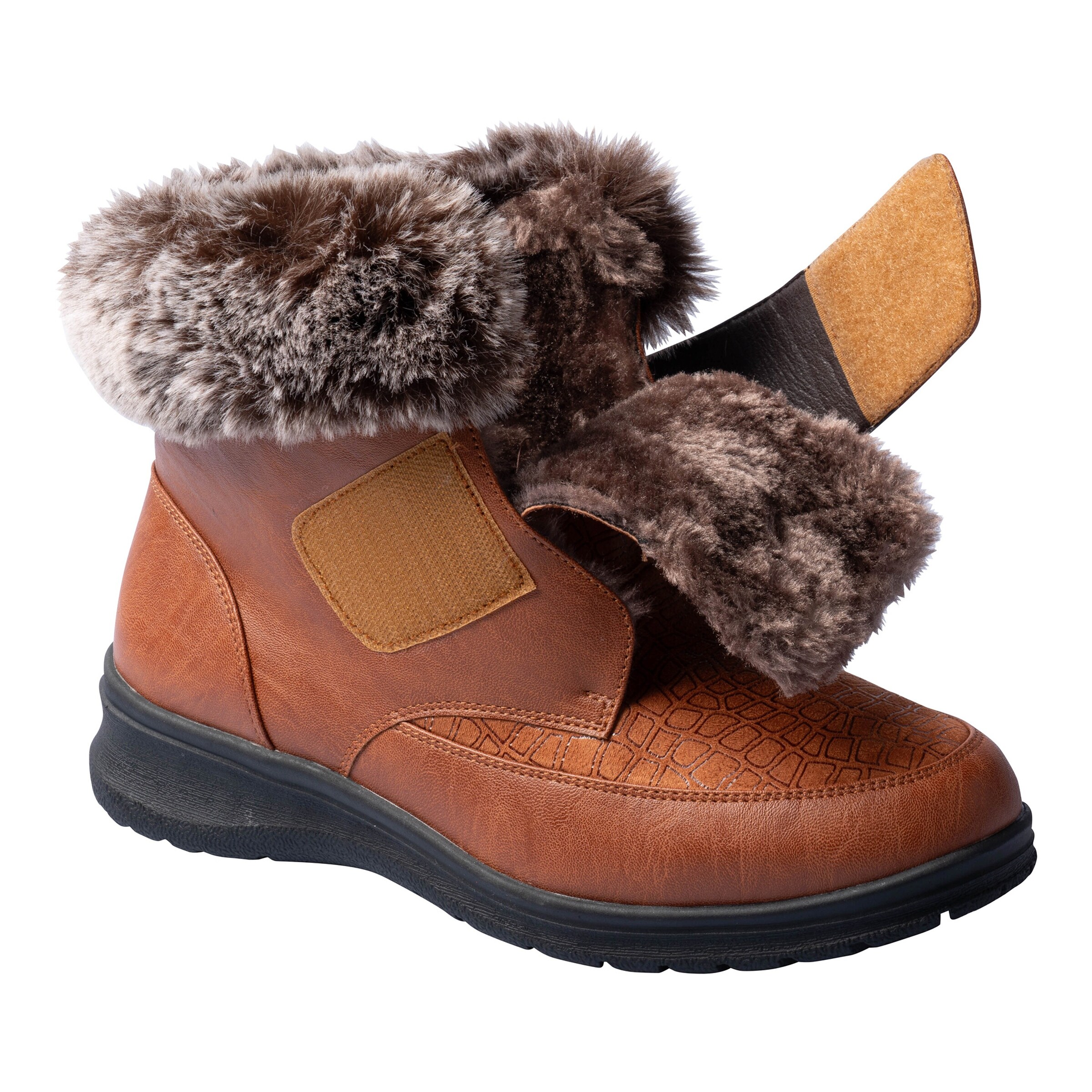 Kuschel-Klettstiefelette „Steffi“