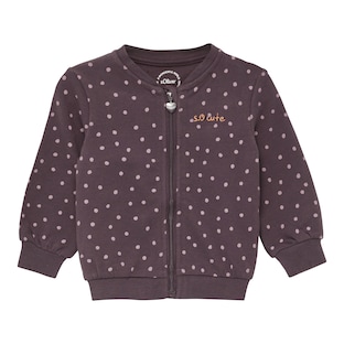 Veste sweat à pois