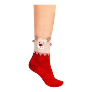 Motivsocken „Rentier Rudolph“, 1 Paar