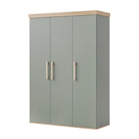 Kleiderschrank 3-türig Jimmy salbei/eiche