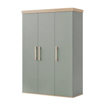 Kleiderschrank 3-türig Jimmy salbei/eiche