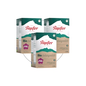 3er Pack Bio Anfangsmilch Pre 600 g