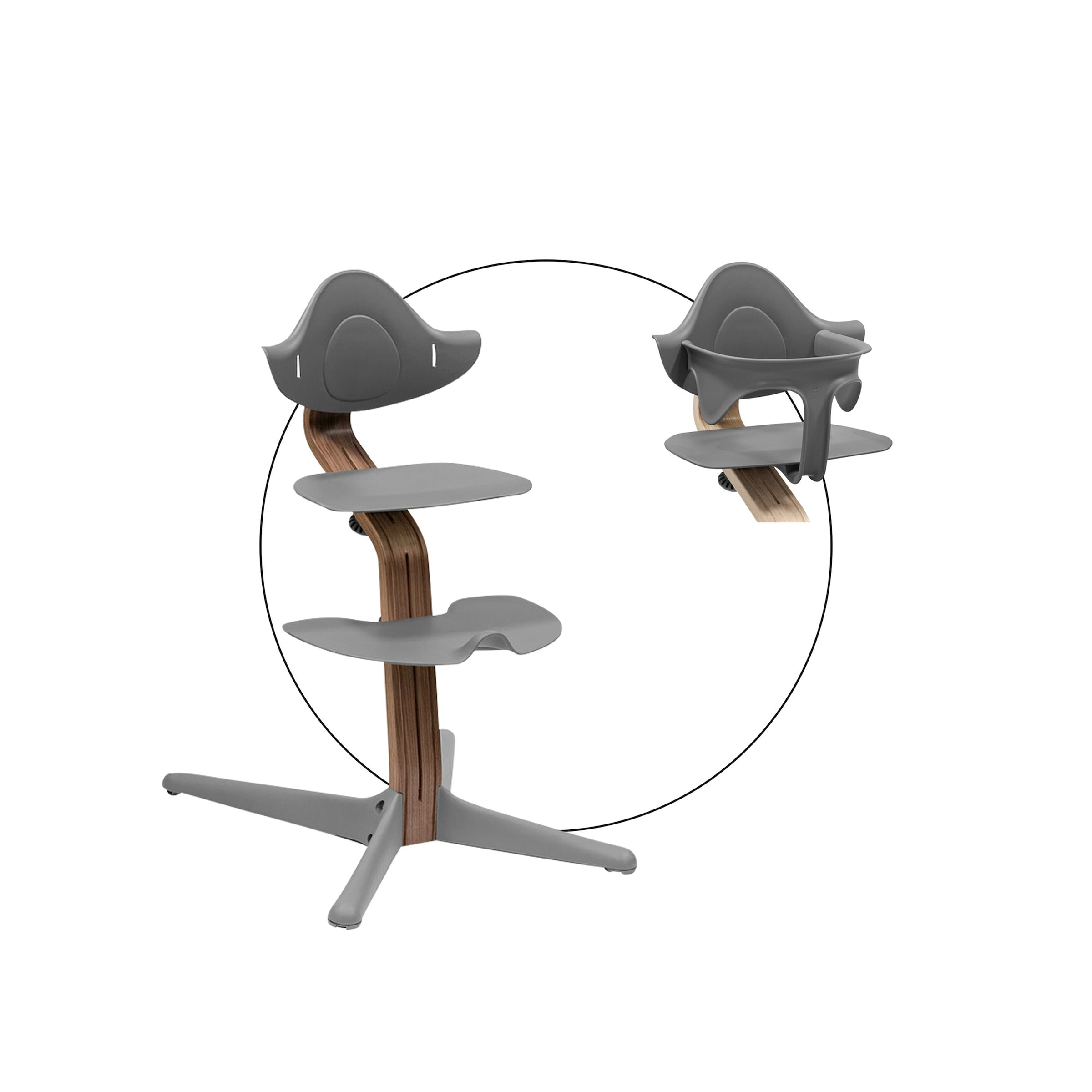 Stokke® Nomi Bundle Hochstuhl Walnuss inkl. Babyset