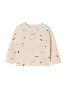 Baby Shirt mit Brusttasche und Druckknöpfen am Rücken