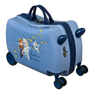 Valise originale de voyage bébé, enfant bleue marine brodée chat