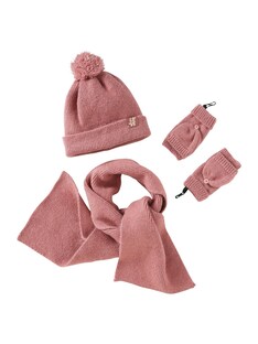 Mädchen Set: Mütze, Schal & Handschuhe