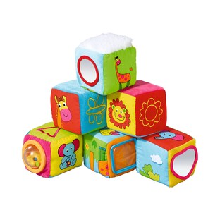 Lot de 6 cubes en tissu