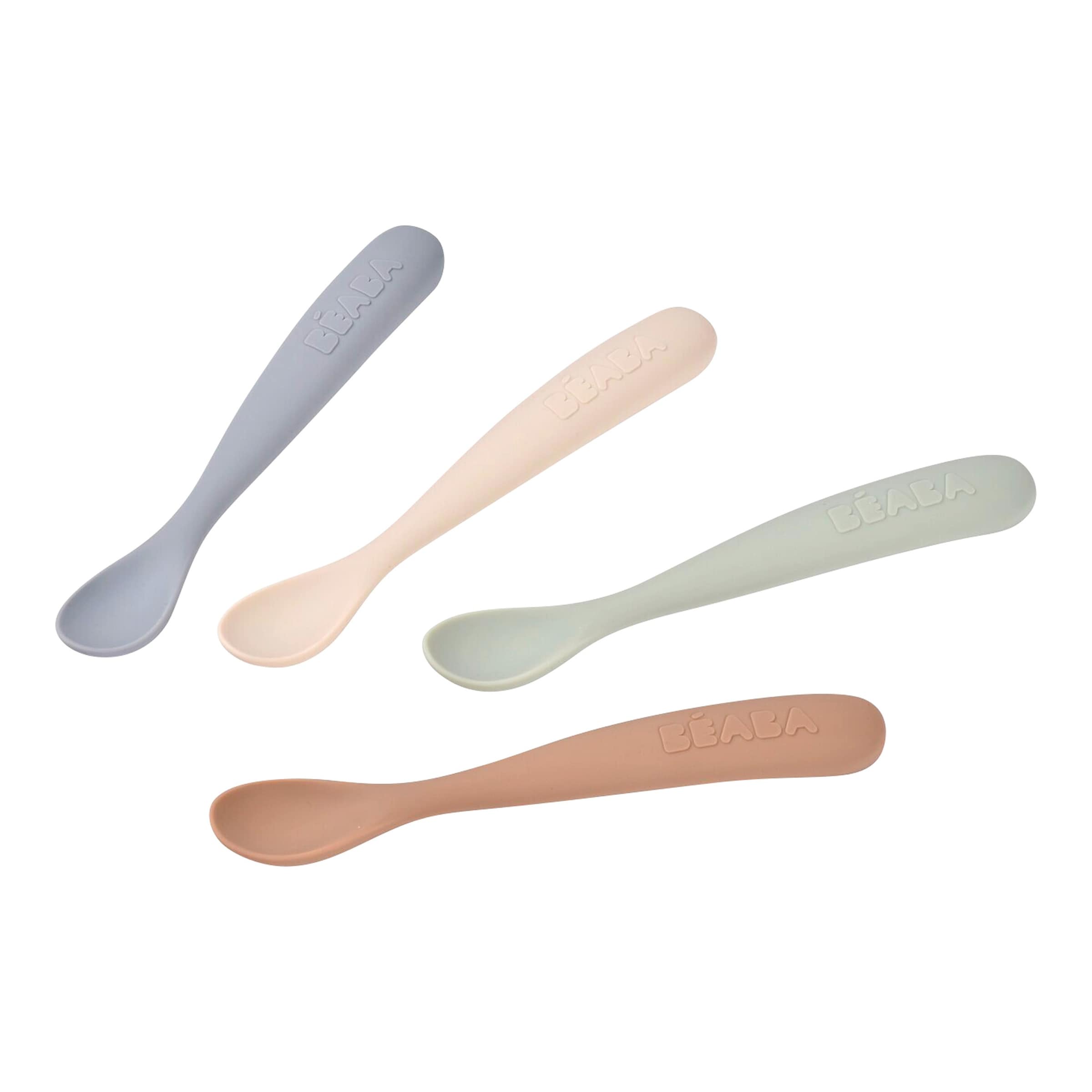 Beaba 4er-Pack Silikon-Fütterlöffel
