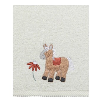 2-tlg. Geschenkset mit Rassel und Handtuch Pferd Sunny
