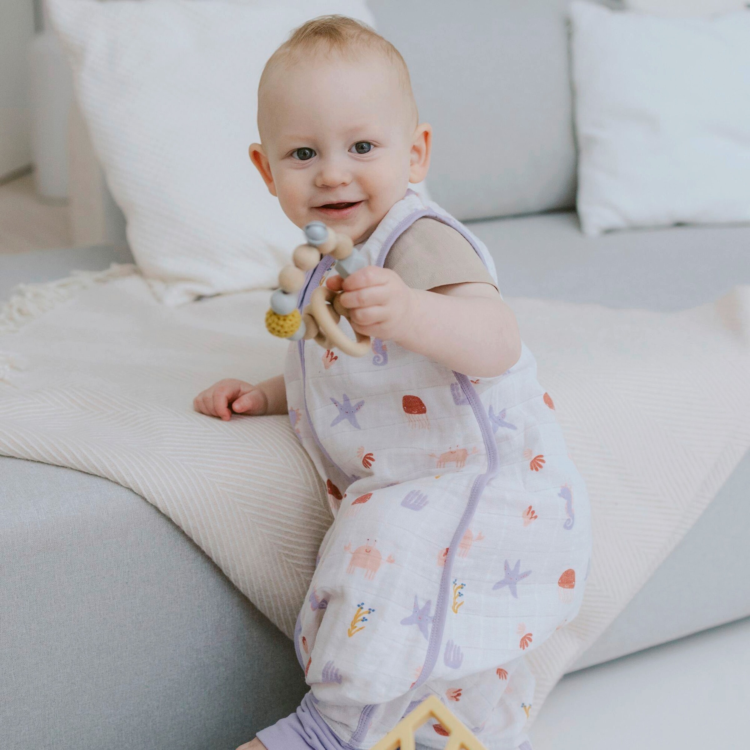 Sommer-Sleepoverall Musselin 0.5 TOG