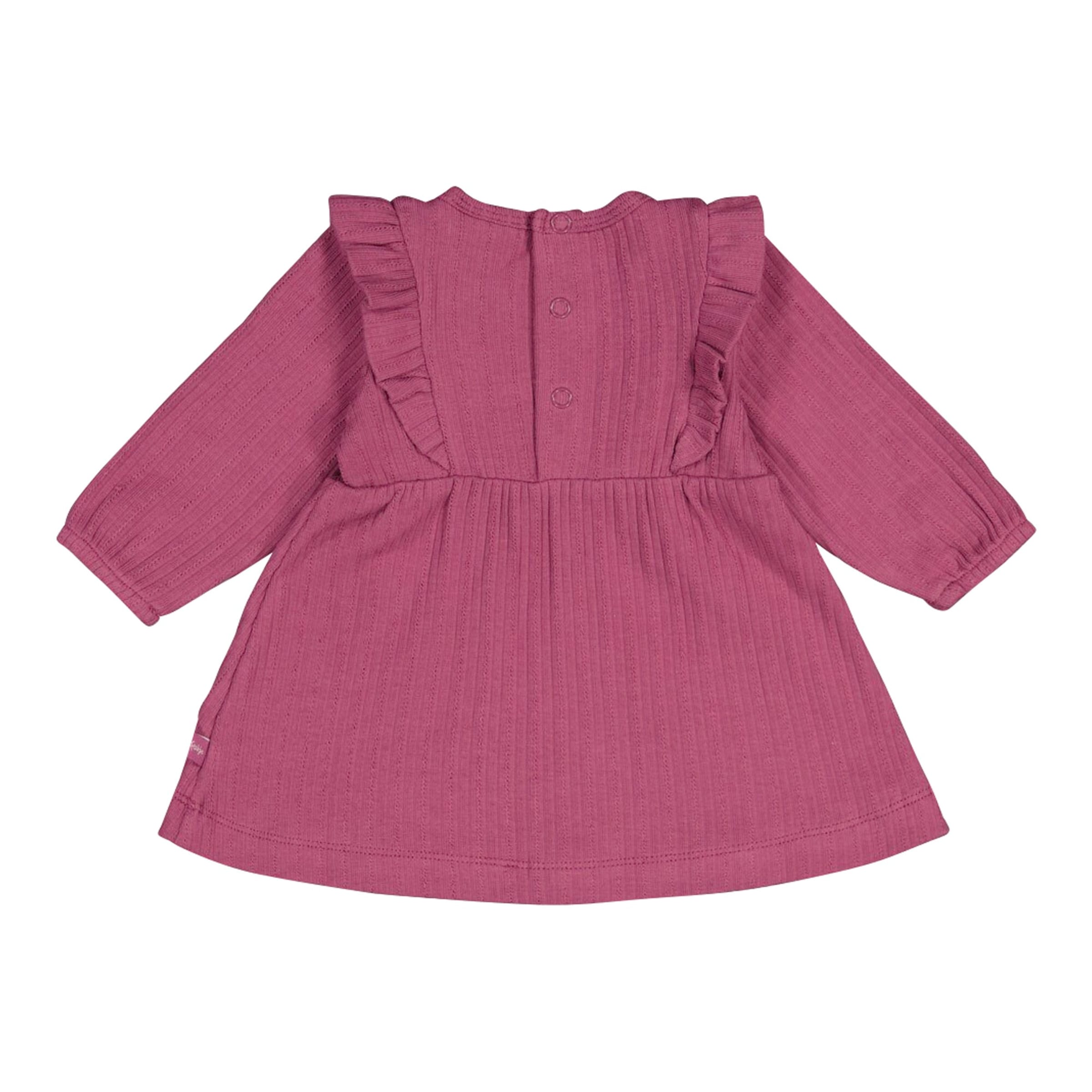 Feetje Kleid langarm Blumen Rüschen Rippqualität