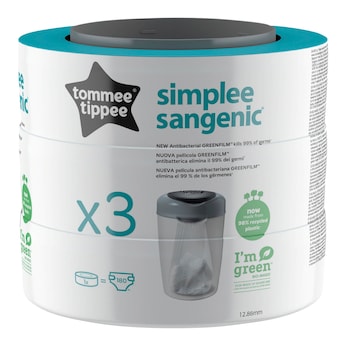 Lot de 3 cassettes-recharges Simplee Sangenic