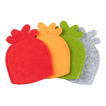 Vilten eierwarmers, 4 stuks