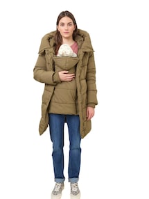 Steppjacke für Schwangerschaft & Stillzeit, Tragejacke, Recycling-Polyester