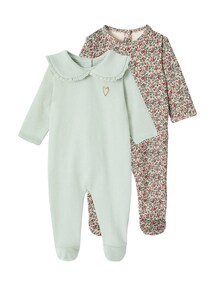 2er-Pack Baby Strampler aus Sweatware