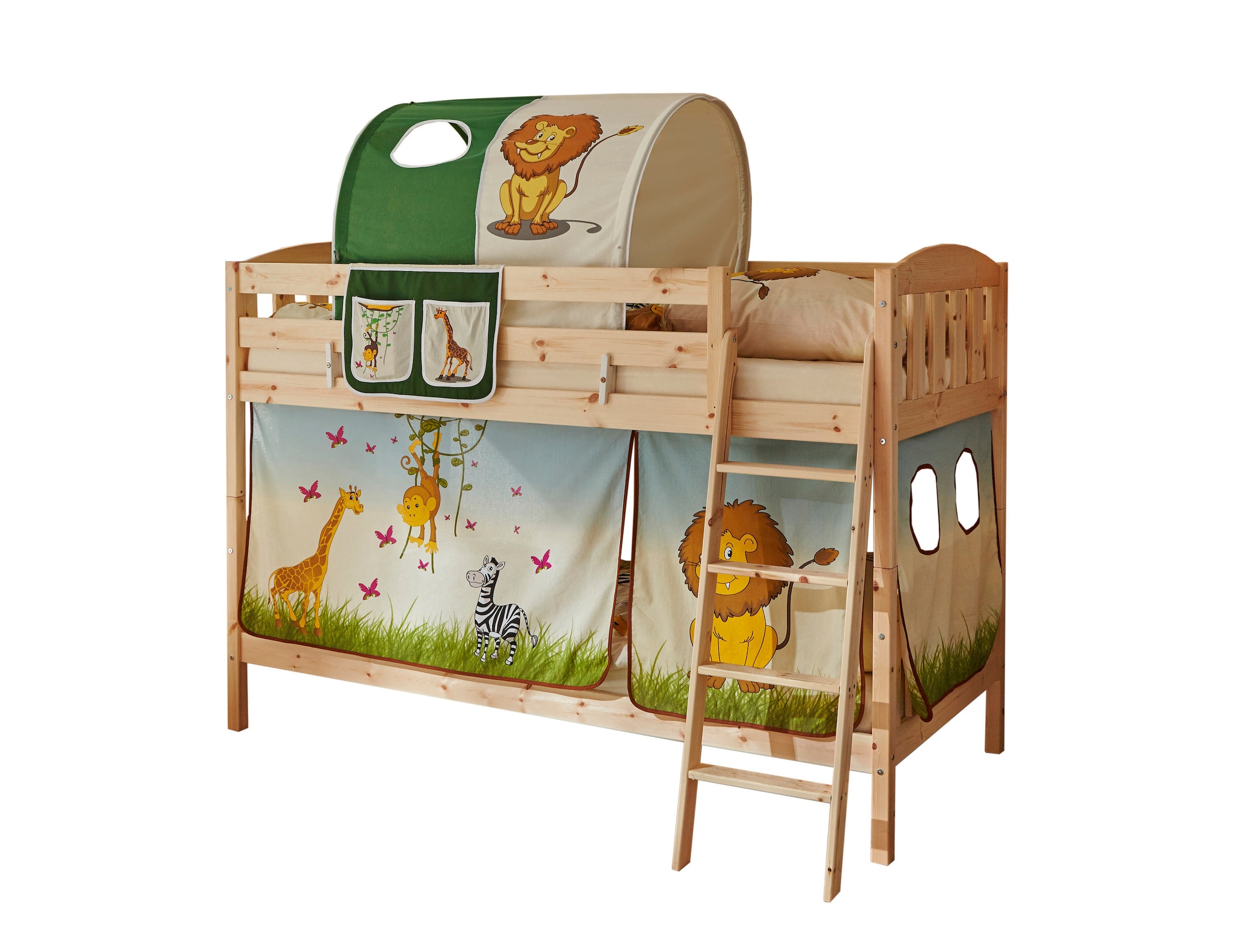 Ticaa Etagenbett Erni Country-V Kiefer Natur Motiv