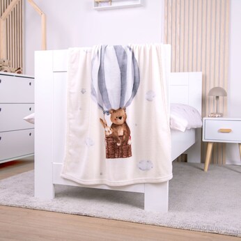 Babydecke Microfaserflausch 75x100 cm 