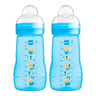 2er-Pack Babyflaschen Easy Active, Weithals, 270 ml, ab 0M