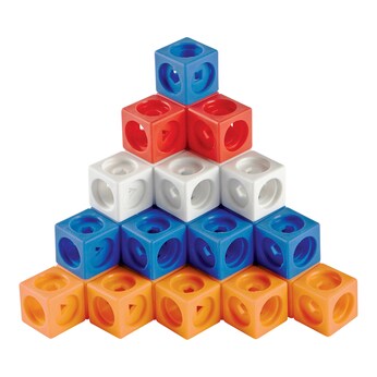 Bausatz mit Aufgaben MathLink-Steckwürfel