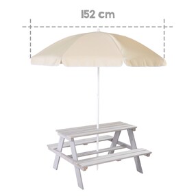 Kindersitzgarnitur Outdoor +, mit Schirm Set  Outdoor +