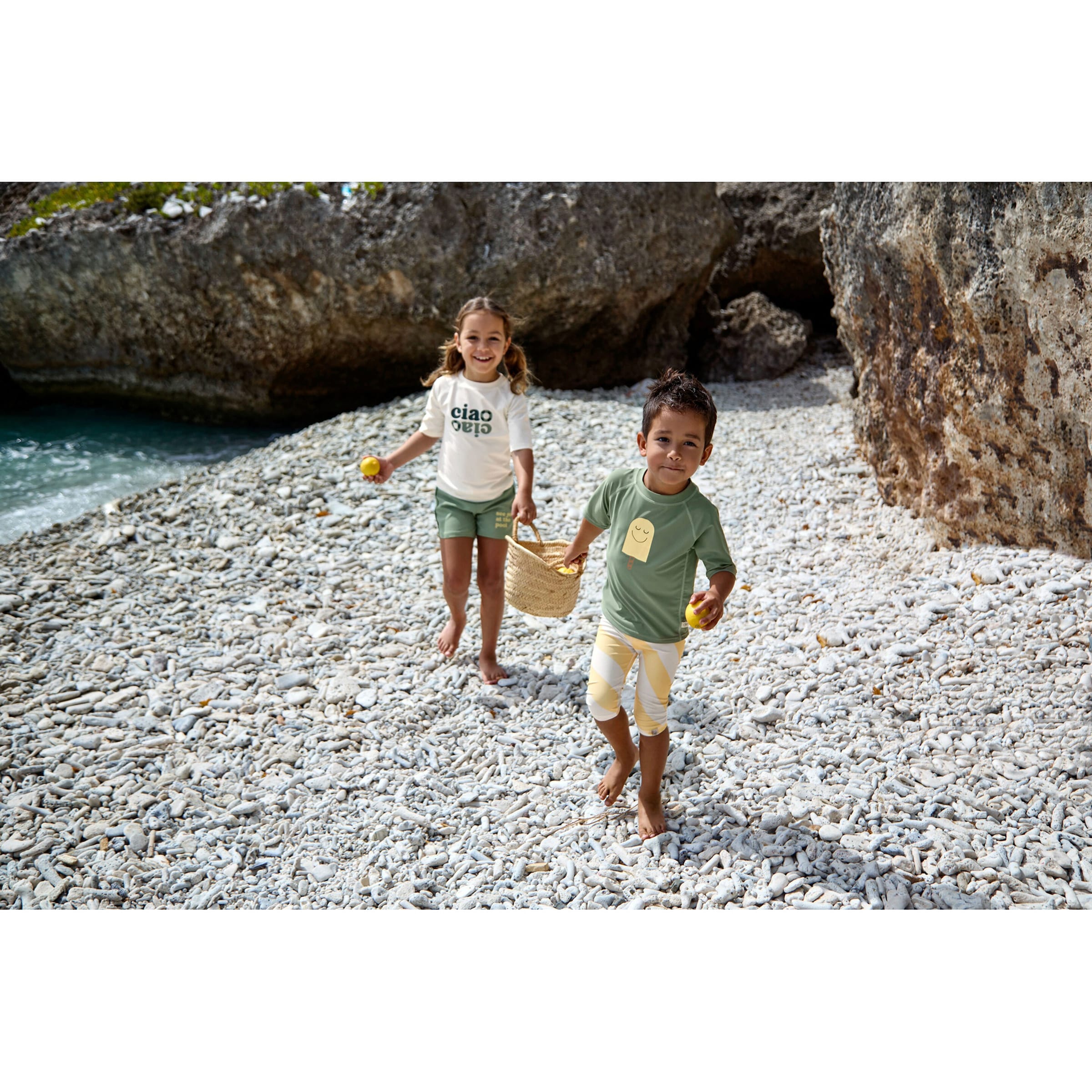 Thumbnail - Lässig Bade-T-Shirt mit UV-Schutz Eis