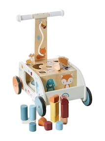 Baby 2-in-1-Lauflernwagen WALDFREUNDE aus Holz FSC®