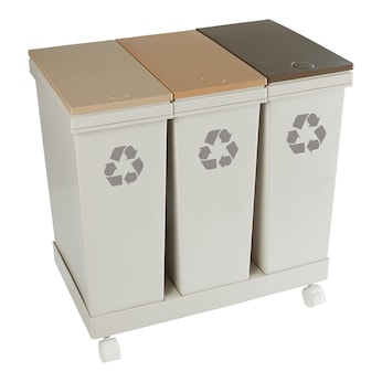 Mülltrennsystem "3-teilig", 3 Fächer je 20 l