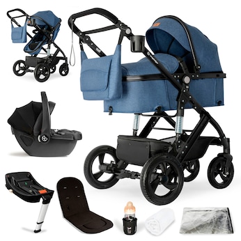 Kinderwagen Nizza + Babyschale + Isofix-Station