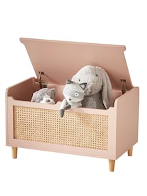 Kinderzimmer Spielzeugtruhe mit Rattan POESIE