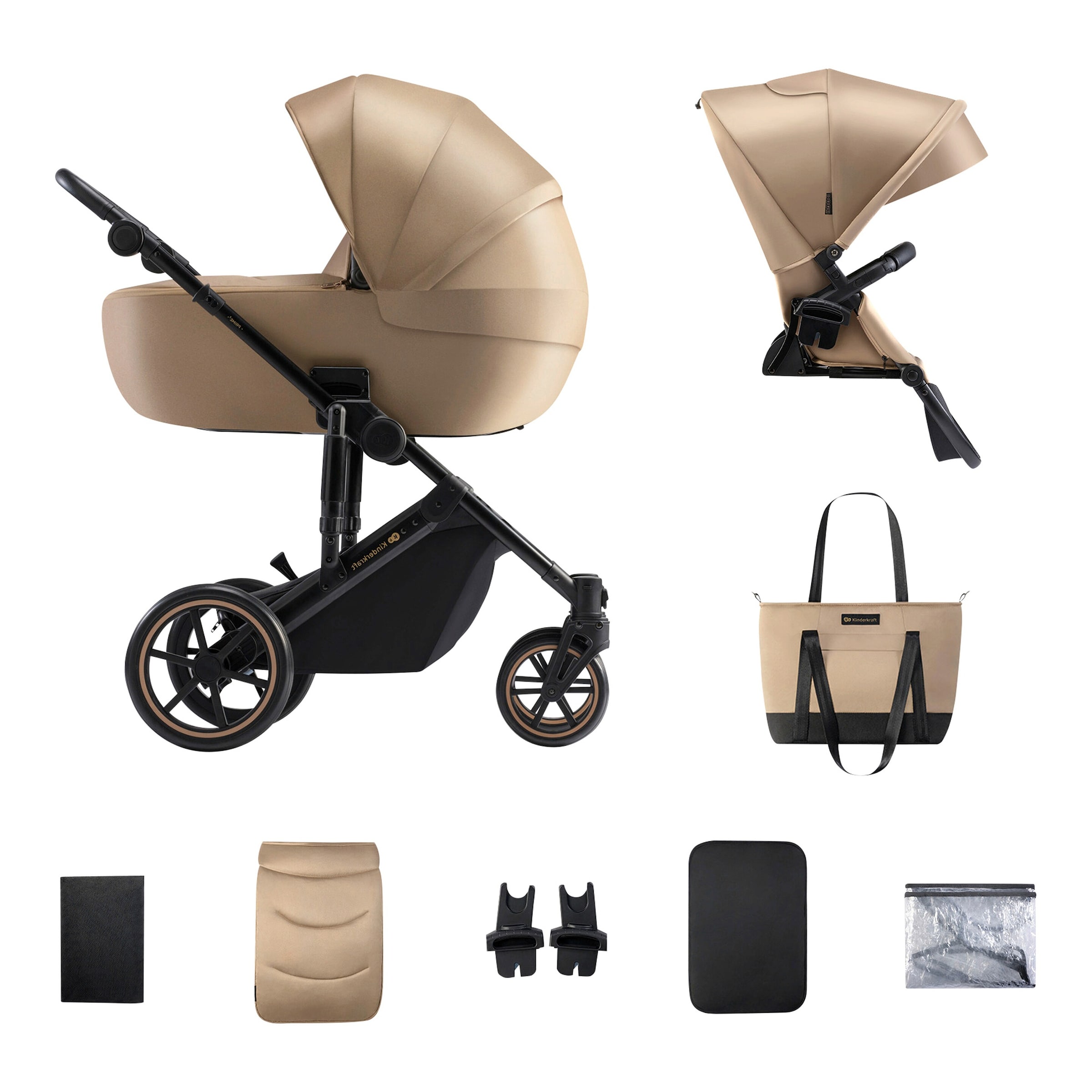Kinderkraft Kombikinderwagen PRIME 2 2in1 beige