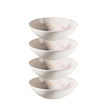 Schüssel-Set, Steinzeug Aquarellia