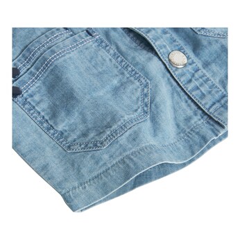 Jeans-Hemd mit Kapuze
