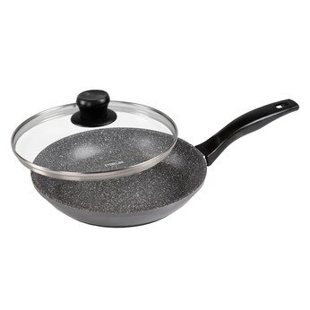 STONELINE STONELINE® Bratpfanne 24 cm, mit Glasdeckel