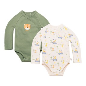 2er-Pack Wickelbodys langarm Sunny Adventure