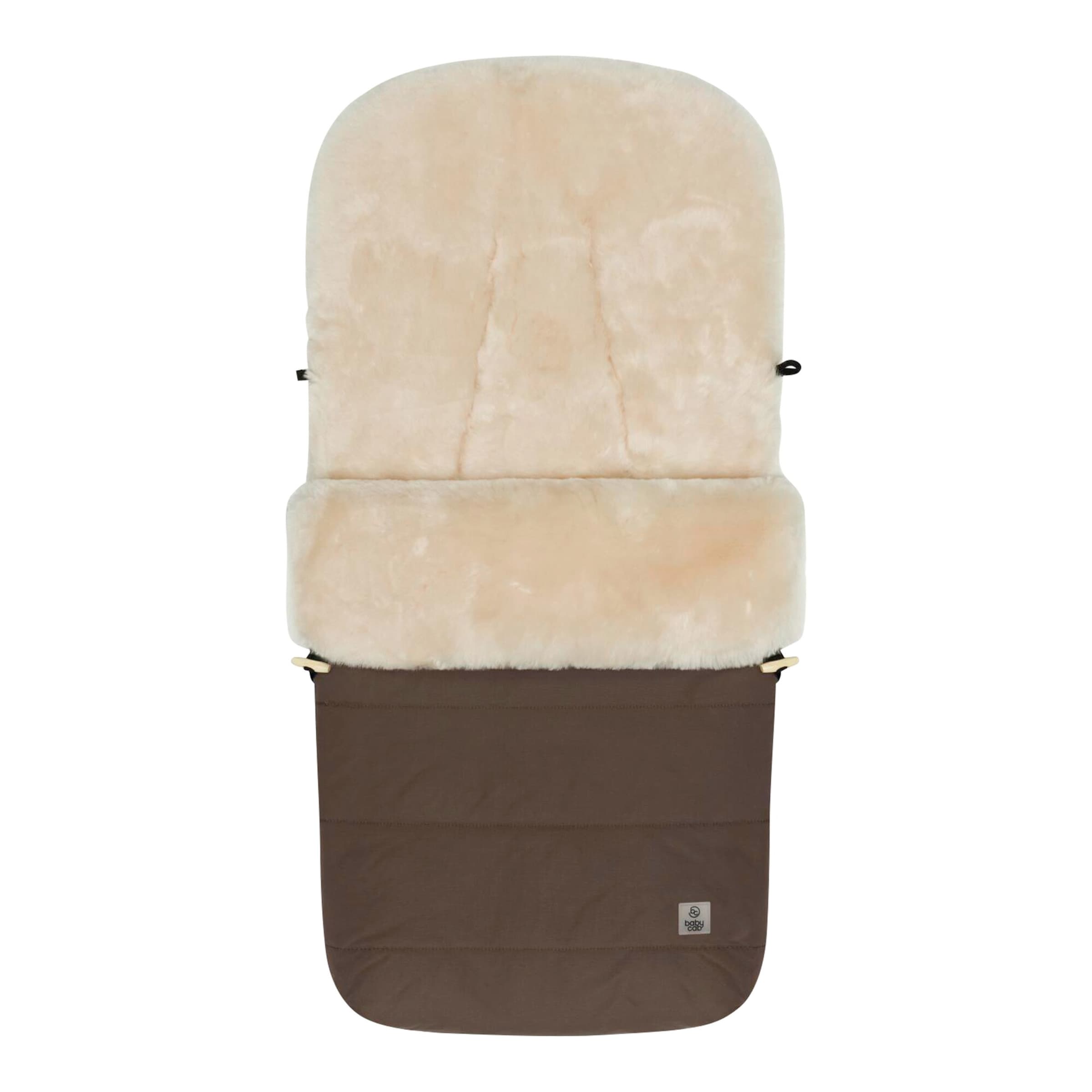 Babycab Winterfußsack Lammfell Lille für Kinderwagen, Buggy braun